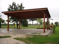 Carport in legno